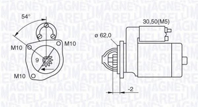 MAGNETI MARELLI 063521081760 -  Стартер